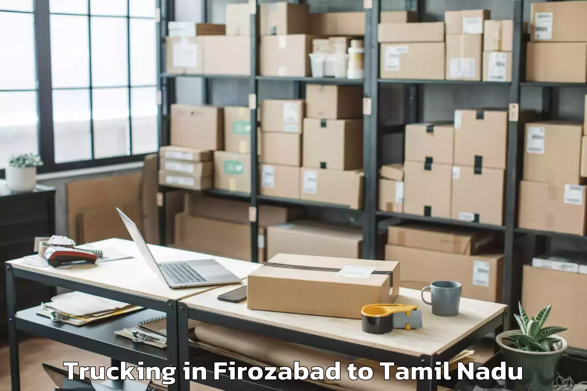 Reliable Firozabad to Korattur Trucking